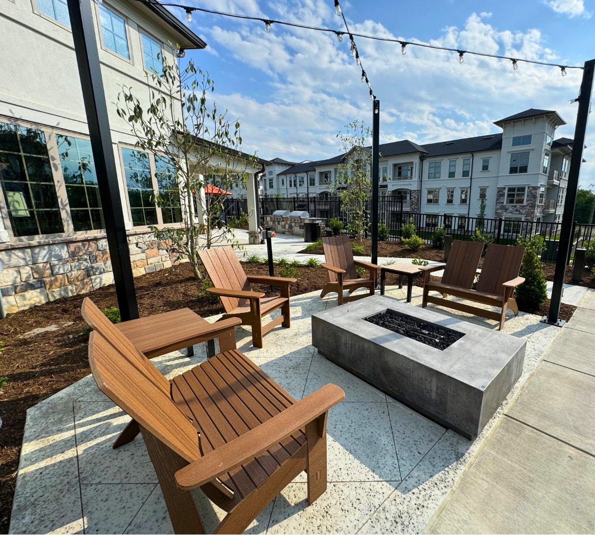 Lavish Garden Sitting Area with Chairs